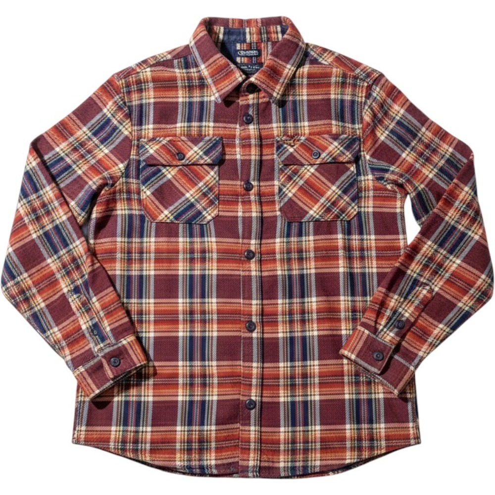 Buffalo Jeans Plaid Shacket Large NWT Shirt Jacket Red Navy Flannel Overshirt